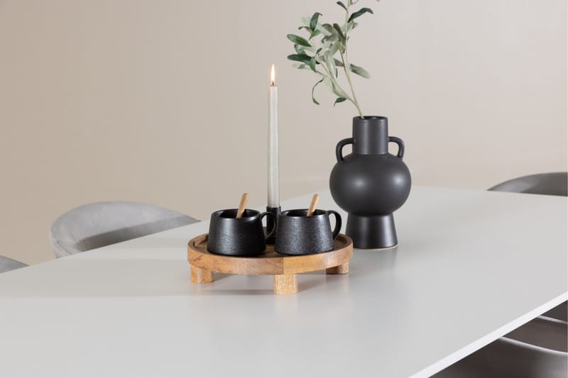 Silar Matgrupp 180 cm Rektangulär med 6 Evelina stolar - Vit/Grå - Products - Möbler - Bord & matgrupp - Matgrupp