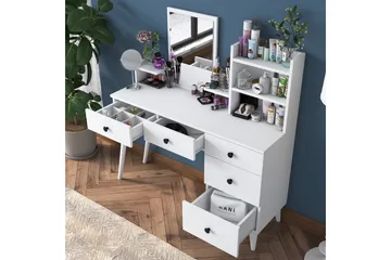 Junji Sminkbord 118,2x93,8 cm Vit - Hanah Home - Products - Möbler - Bord & matgrupp - Sminkbord & toalettbord