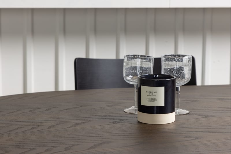 Stone Matgrupp + 4 Montros stolar Oval - Svart/Mocca - Products - Möbler - Bord & matgrupp - Matgrupp