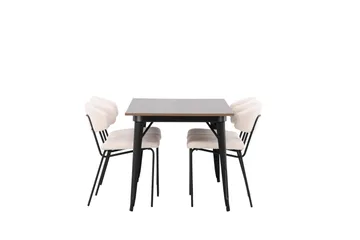 Tempe Matgrupp 140 cm Rektangulär med 4 Chico Stolar - Valnöt - Products - Möbler - Bord & matgrupp - Matgrupp