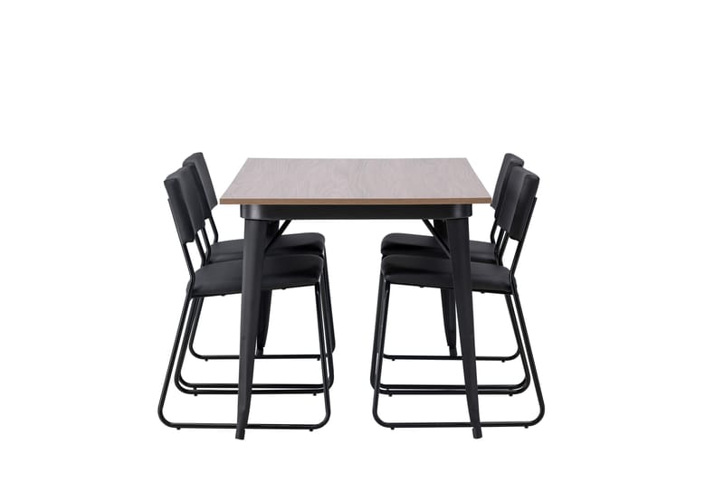 Tempe Matgrupp 140 cm Rektangulär med 4 Kenth Stolar - Svart - Products - Möbler - Bord & matgrupp - Matgrupp