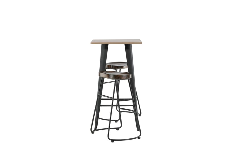 Tempe Matgrupp 60 cm Rektangulär med 2 Ozark stolar - Svart - Products - Möbler - Bord & matgrupp - Matgrupp