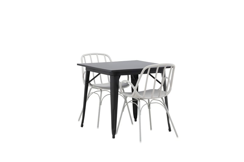 Tempe Matgrupp 80 cm Rektangulär med 2 Dyrön stolar - Svart - Products - Möbler - Bord & matgrupp - Matgrupp