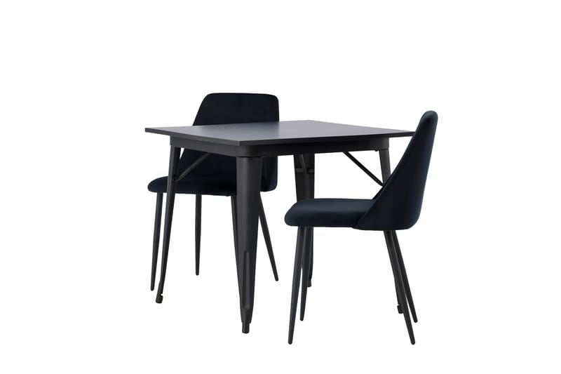 Tempe Matgrupp 80 cm Rektangulär med 2 Night stolar - Svart - Products - Möbler - Bord & matgrupp - Matgrupp