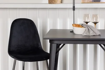 Tempe Matgrupp 80 cm Rektangulär med 2 Polar stolar - Svart - Products - Möbler - Bord & matgrupp - Matgrupp