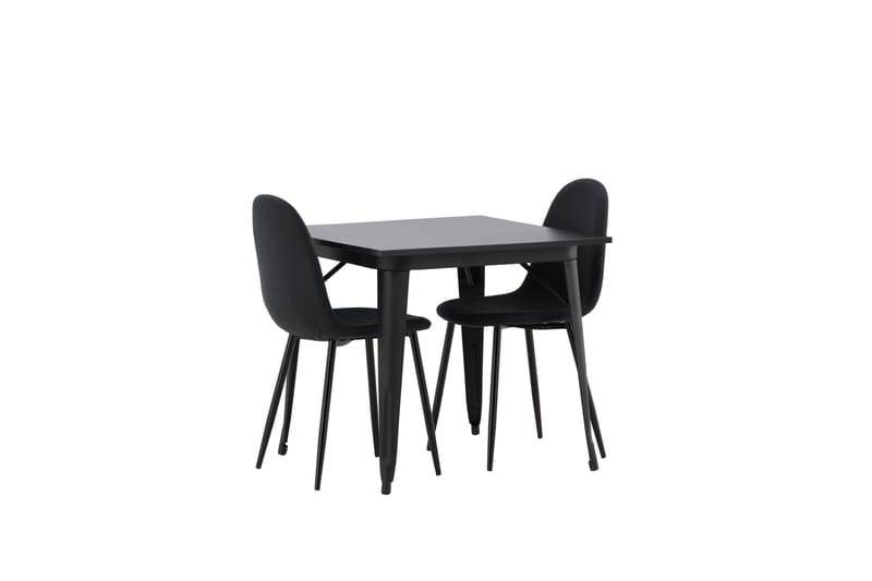Tempe Matgrupp 80 cm Rektangulär med 2 Polar stolar - Svart - Products - Möbler - Bord & matgrupp - Matgrupp
