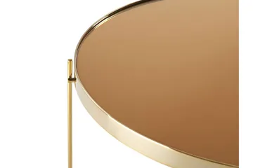 Thore Soffbord i härdat glas - Guld - Products - Möbler - Bord & matgrupp - Soffbord