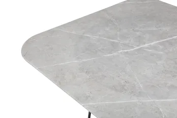 Tristar Soffbord 80 cm - Marmor/Grå/Svart - Products - Möbler - Bord & matgrupp - Soffbord