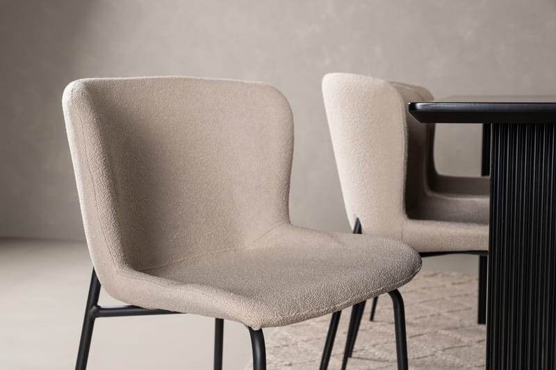 Vail Matgrupp 200 cm Rektangulär med 6 Modesto stolar - Beige - Products - Möbler - Bord & matgrupp - Matgrupp