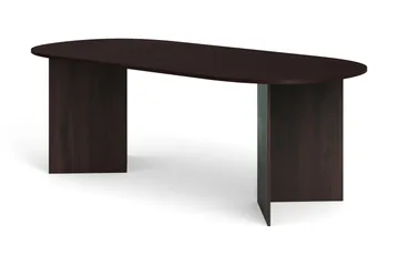 Vera Matbord Oval 220x100 cm Fanér, Rökt ek