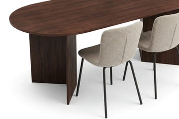 Vera Matgrupp rektangulärt 220 cm Valnöt med 6 Katy Matstolar - Valnöt - Products - Möbler - Bord & matgrupp - Matgrupp