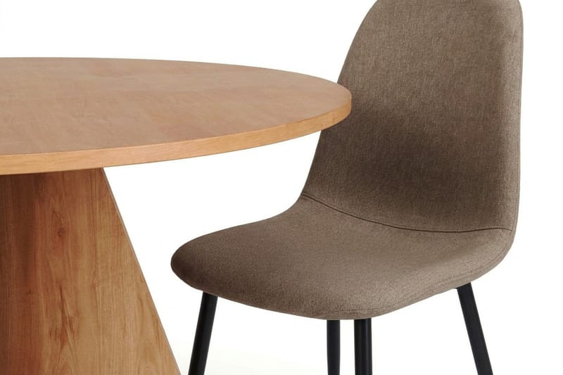 Vera Matgrupp runt 130 cm Ek med 6 Nibe Matstolar - Ek - Products - Möbler - Bord & matgrupp - Matgrupp