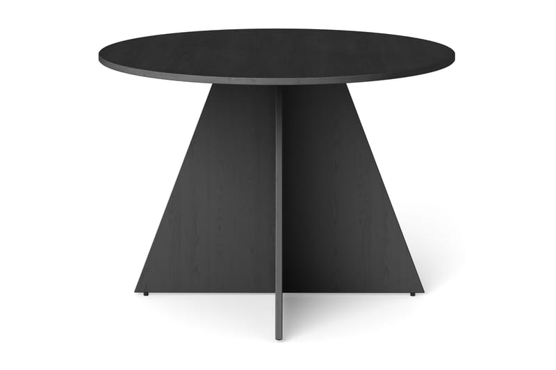 Vera Runt Matbord ø110 cm Fanér - Svartlaserad ek - Products - Möbler - Bord & matgrupp - Matbord & köksbord