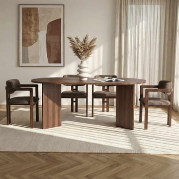 Vintar Matbord- och stolset 180x75x90 cm 5 delar - Milano Valnöt, Mörk valnöt, Brun - Products - Möbler - Bord & matgrupp - Matgrupp