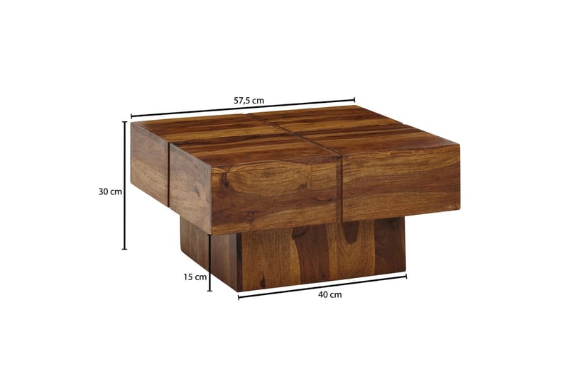 Wilhem Soffbord 58 cm Fyrkantig - Natur - Products - Möbler - Bord & matgrupp - Soffbord