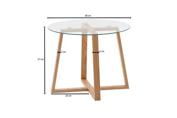 Wilhem Soffbord 58 cm Rund - Natur - Products - Möbler - Bord & matgrupp - Soffbord