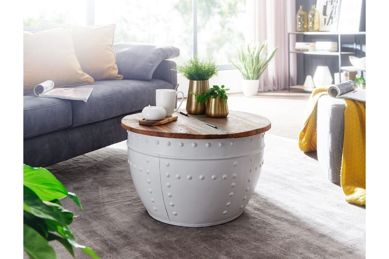 Willowdale Soffbord 60 cm Runt - Brun/Vit - Products - Möbler - Bord & matgrupp - Soffbord