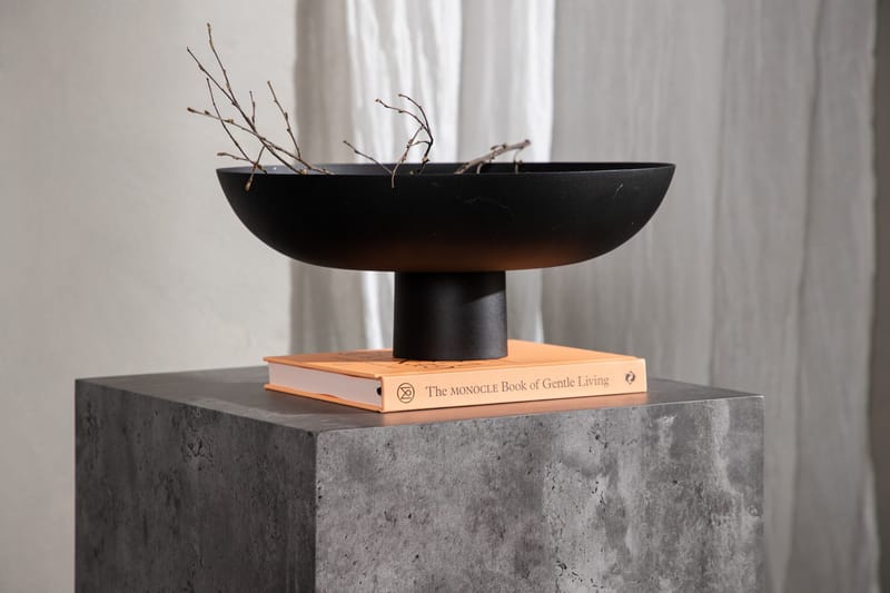 York High Travertin Soffbord 40 cm - Mörkgrå - Products - Möbler - Bord & matgrupp - Soffbord