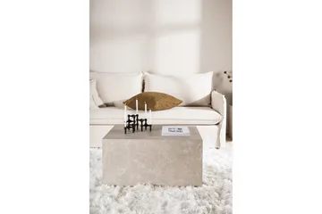 York Travertin Soffbord 80x60x40 cm - Beige / Betong - Products - Möbler - Bord & matgrupp - Soffbord