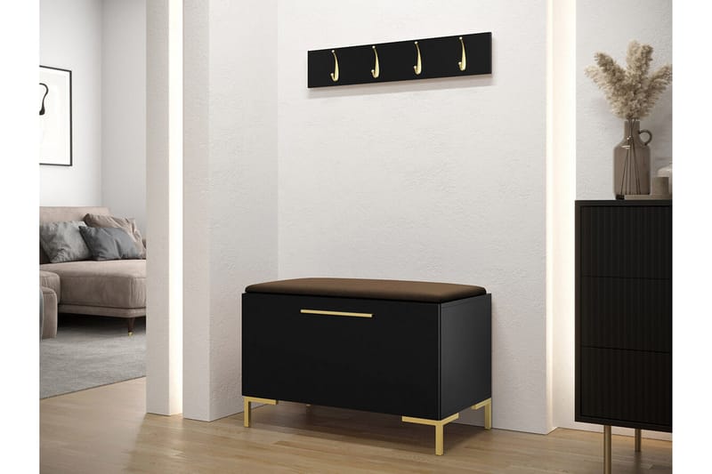 Dunvegan Hallmöbelset 84x44 cm - Svart - Products - Möbler - Hallmöbler - Möbelset för hall & entre