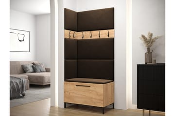 Dunvegan Hallmöbelset 84x46 cm - Mörkbrun - Products - Möbler - Hallmöbler - Möbelset för hall & entre
