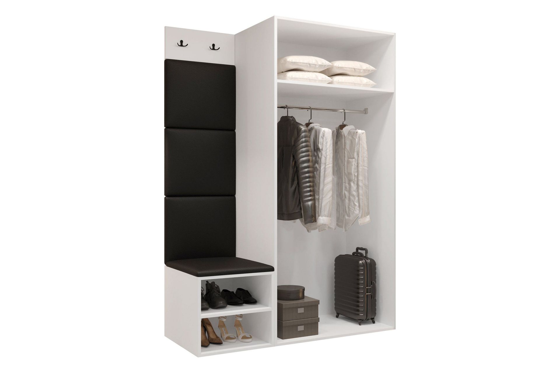 Farosa Hallmöbelset - Brun - Products - Möbler - Hallmöbler - Möbelset för hall & entre