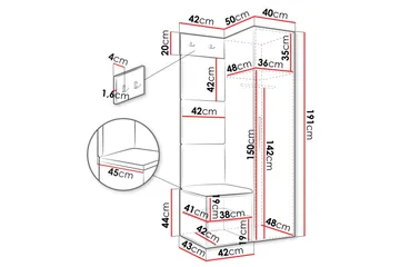 Farosa Hallmöbelset - Vit - Products - Möbler - Hallmöbler - Möbelset för hall & entre