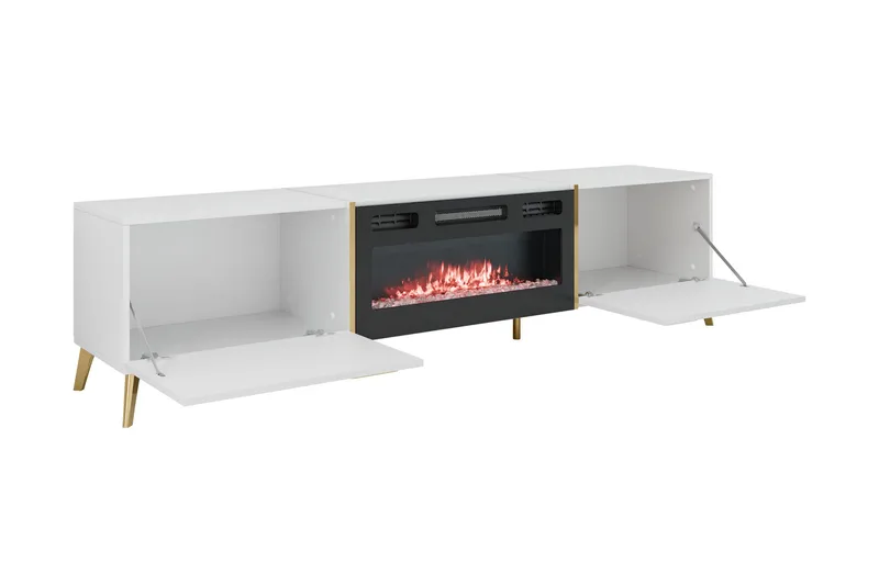 Akihiko Tv-bänk 214 cm - Vit - Products - Möbler - TV- & Mediamöbler - TV bänk & mediabänk