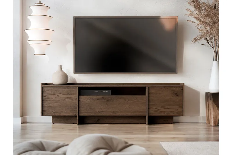 Bellia Tv-skåp 197x38 cm, Grå