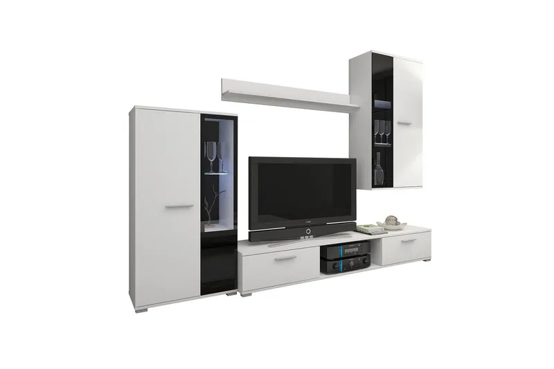 Bunta Tv-möbelset 235x40 cm, Vit