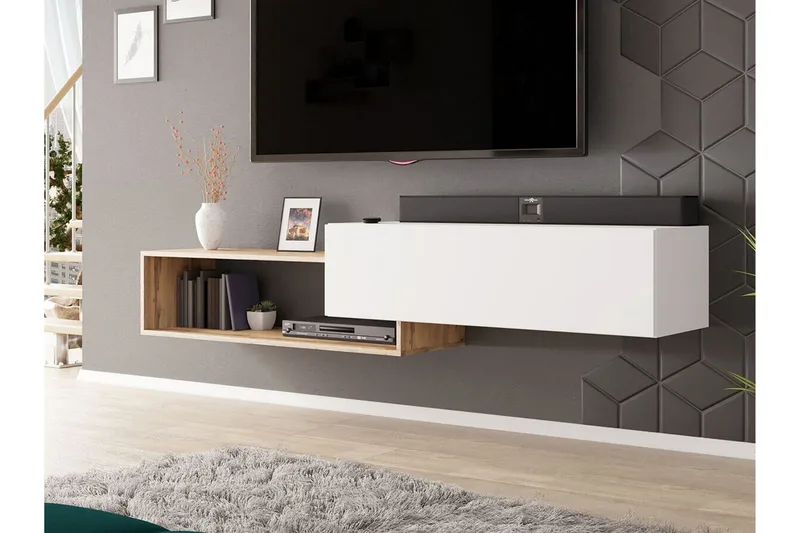 Carbost Tv-skåp 210 cm - Vit - Products - Möbler - TV- & Mediamöbler - TV-skåp