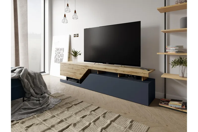 Ceelias Tv-bänk 200 cm - Antracit - Products - Möbler - TV- & Mediamöbler - TV bänk & mediabänk