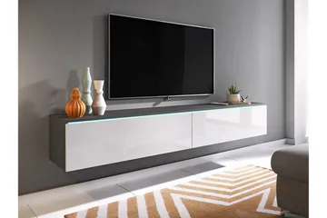 Cuguen Tv-skåp 180 cm Vit LED - Vit - Products - Möbler - TV- & Mediamöbler - TV-skåp