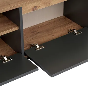 Domar Tv-bänk 160 cm - Antracit, Atlantic pine - Products - Möbler - TV- & Mediamöbler - TV bänk & mediabänk