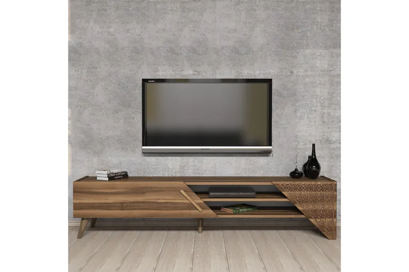 Gerais Tv-bänk 180 cm - Valnöt - Products - Möbler - TV- & Mediamöbler - TV bänk & mediabänk