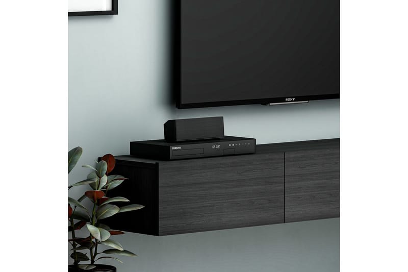 Interlaken Tv-bänk 180 cm - Svart - Products - Möbler - TV- & Mediamöbler - TV bänk & mediabänk