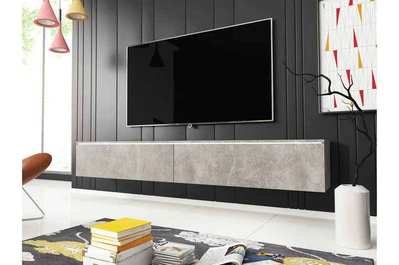 Kanak Tv-bänk 180 cm - Grå - Products - Möbler - TV- & Mediamöbler - TV bänk & mediabänk