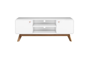 Lowboard Cassie 140x39x53 cm, Vit/Vit - 140x39x53 cm, Vit/Vit - Products - Möbler - TV- & Mediamöbler - TV bänk & mediabänk