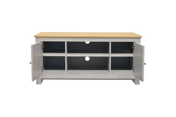 Lowboard Emerald 120x39x58 cm, Natur/Grå - 120x39x58 cm, Natur/Grå - Products - Möbler - TV- & Mediamöbler - TV bänk & mediabänk