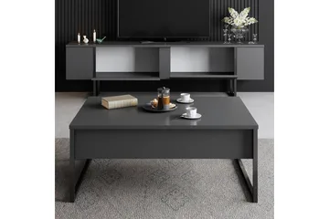 Luxe Tv-bänk 180x50 cm Svart - Hanah Home - Products - Möbler - TV- & Mediamöbler - TV bänk & mediabänk