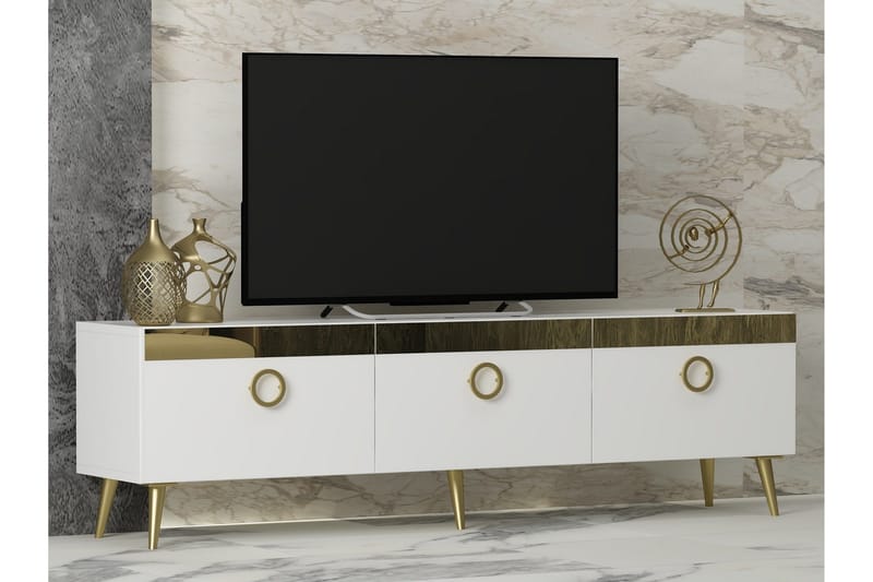 Safar Tv-bänk 150 cm - Vit - Products - Möbler - TV- & Mediamöbler - TV bänk & mediabänk