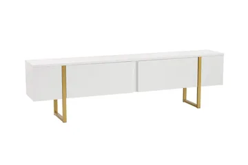 Serenity Tv-bänk 180x30 cm - Vit/Guld - Products - Möbler - TV- & Mediamöbler - TV bänk & mediabänk