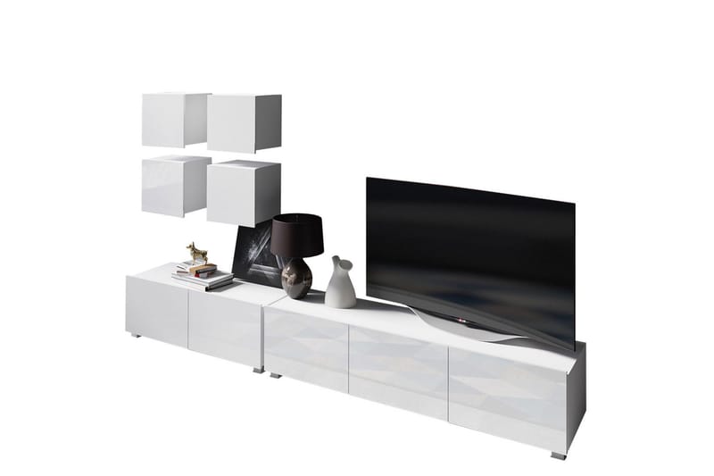 Tessan Tv-möbelset, Vit