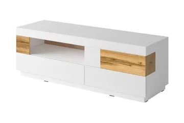 Tomeka TV-bänk 160 cm - Vit/Trä - Products - Möbler - TV- & Mediamöbler - TV bänk & mediabänk