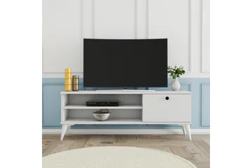 Tv-bänk & mediabänk Reyne Tv-bänk 120 cm Vit - Products - Möbler - TV- & Mediamöbler - TV bänk & mediabänk