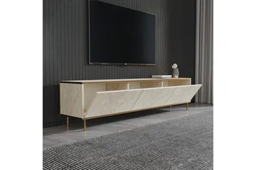 TV-bänk Imaj Travertin / Rany - Guld/Taupe - Products - Möbler - TV- & Mediamöbler - TV bänk & mediabänk