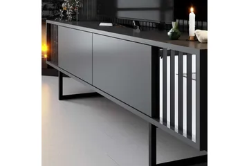 TV-bänk Jeval Antracit / Svart - Antracit / Svart - Products - Möbler - TV- & Mediamöbler - TV bänk & mediabänk