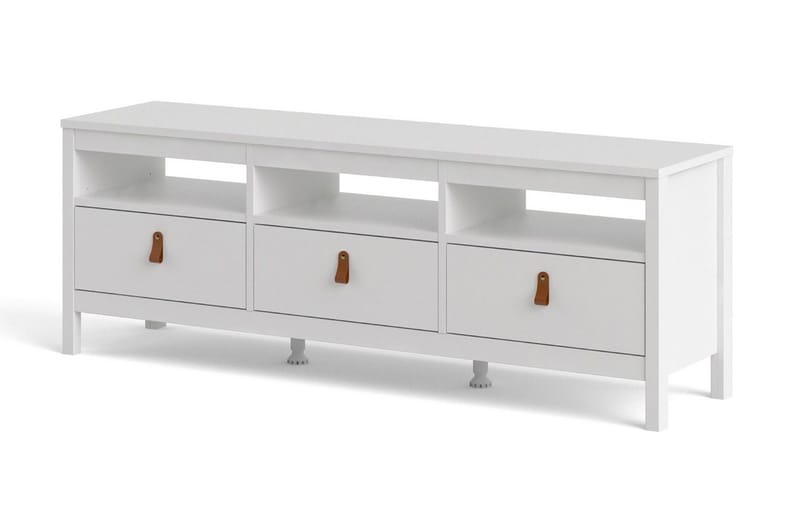 Vallvidera Tv-bänk 151 cm - Vit/Natur - Products - Möbler - TV- & Mediamöbler - TV bänk & mediabänk