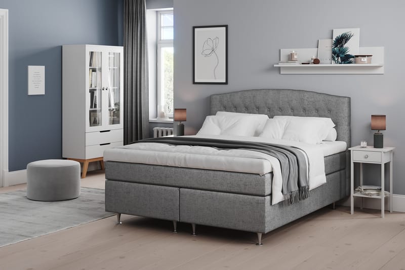 Belda Kontinentalsäng 180x200Fast - Grå - Products - Möbler - Säng - Kontinentalsäng
