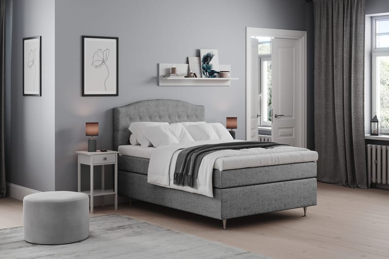 Belda Sängpaket 120x200 Medium - Grå - Products - Möbler - Säng - Enkelsäng